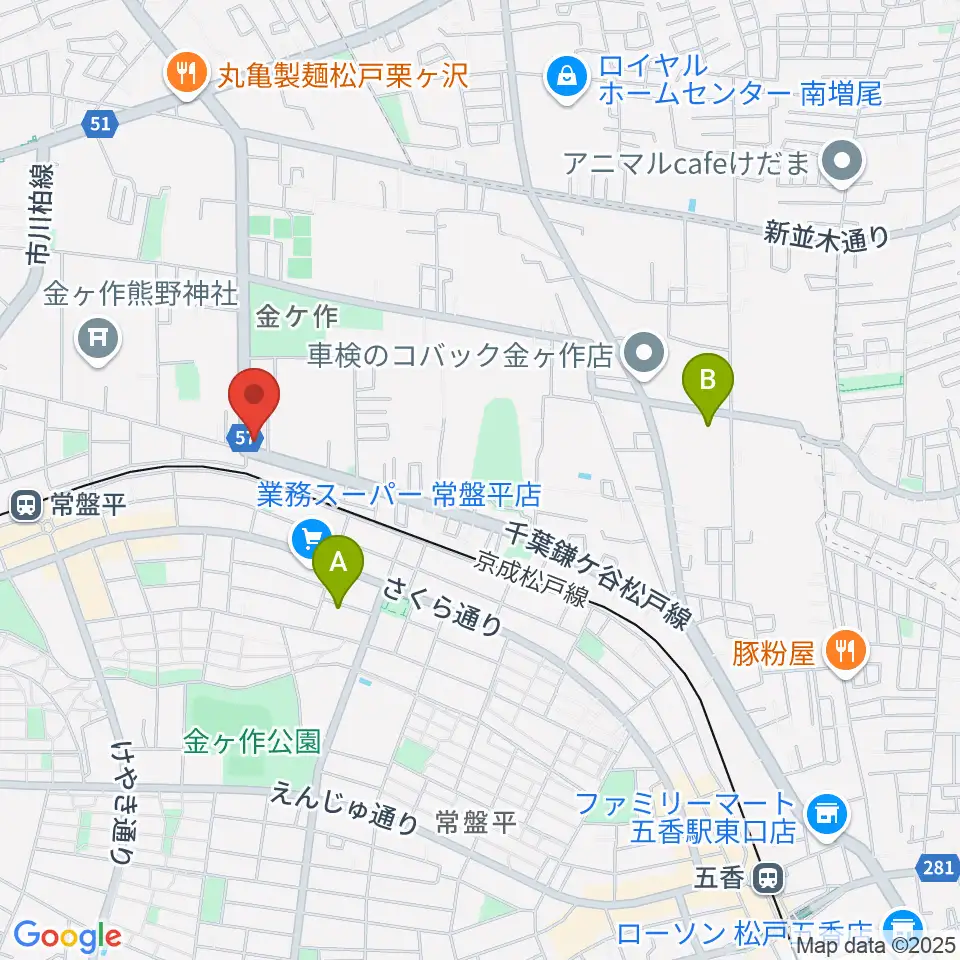 オハナホール周辺のホテル一覧地図