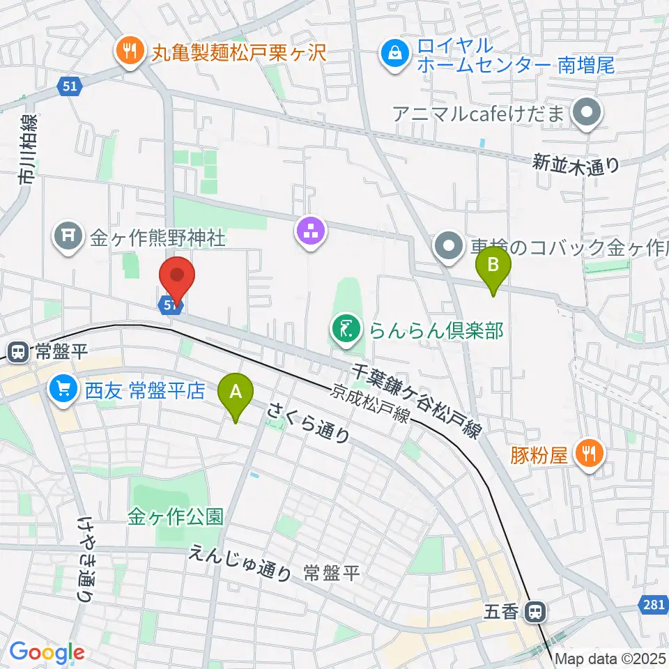 オハナホール周辺のホテル一覧地図