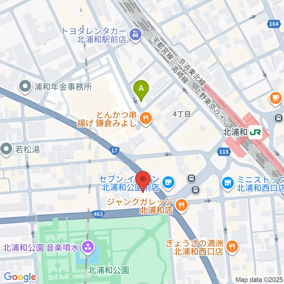 北浦和キャンディー周辺のホテル一覧地図