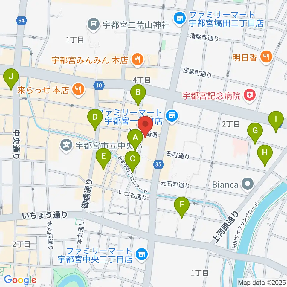 フォールーラーレコーズ周辺のホテル一覧地図