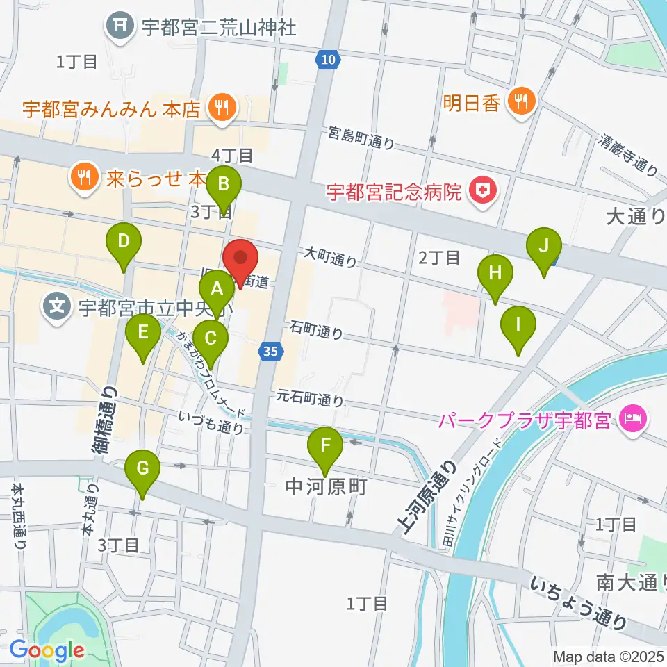 フォールーラーレコーズ周辺のホテル一覧地図