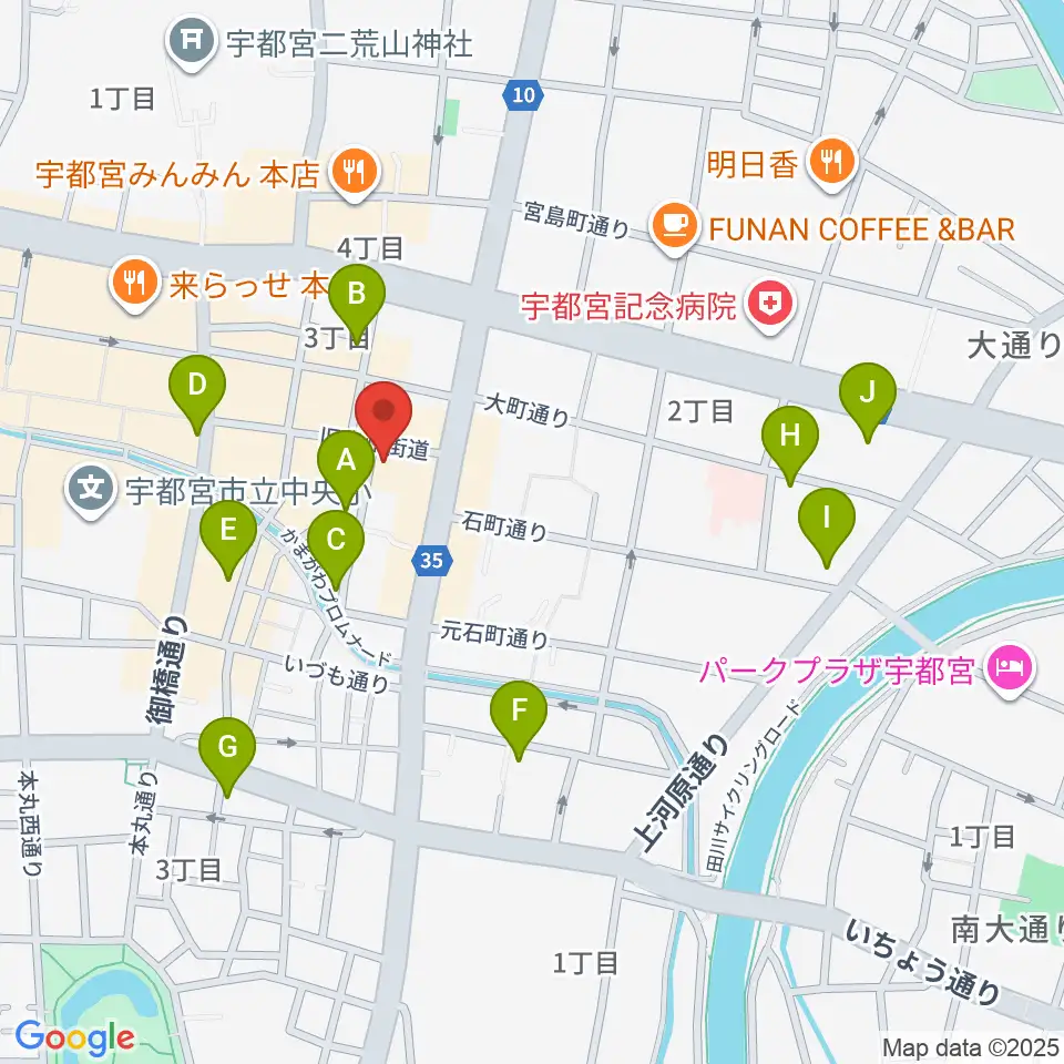 フォールーラーレコーズ周辺のホテル一覧地図