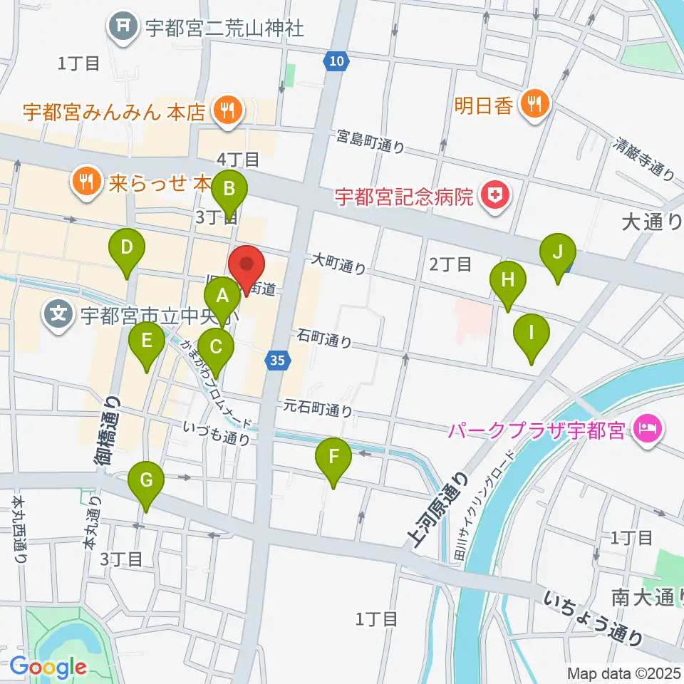 フォールーラーレコーズ周辺のホテル一覧地図