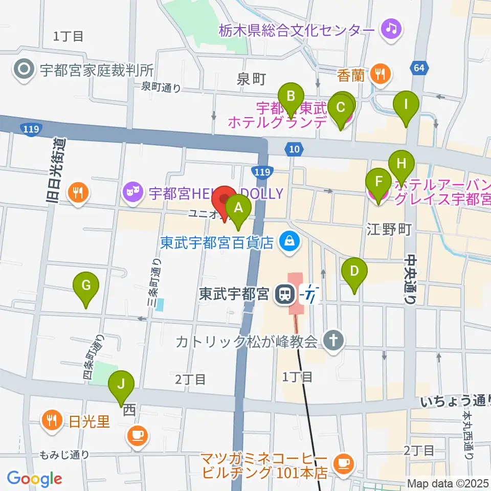 Pupu's Studio(ププズスタジオ)周辺のホテル一覧地図