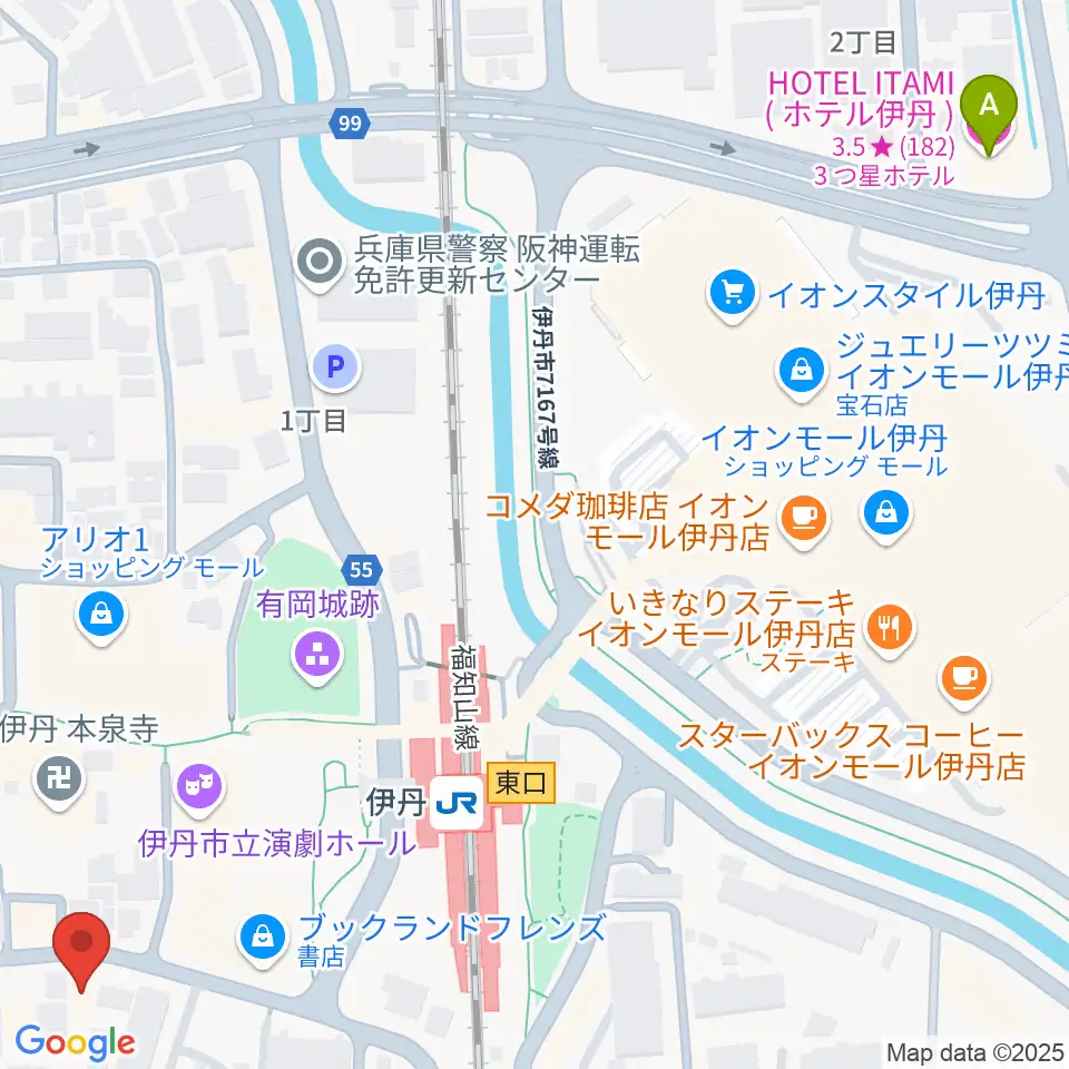 K's lore(ケーズロア)周辺のホテル一覧地図