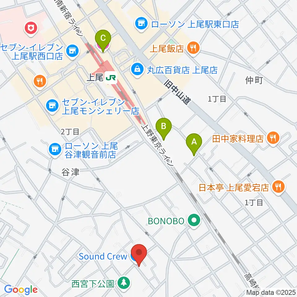 STUDIO SOUND CREW周辺のホテル一覧地図