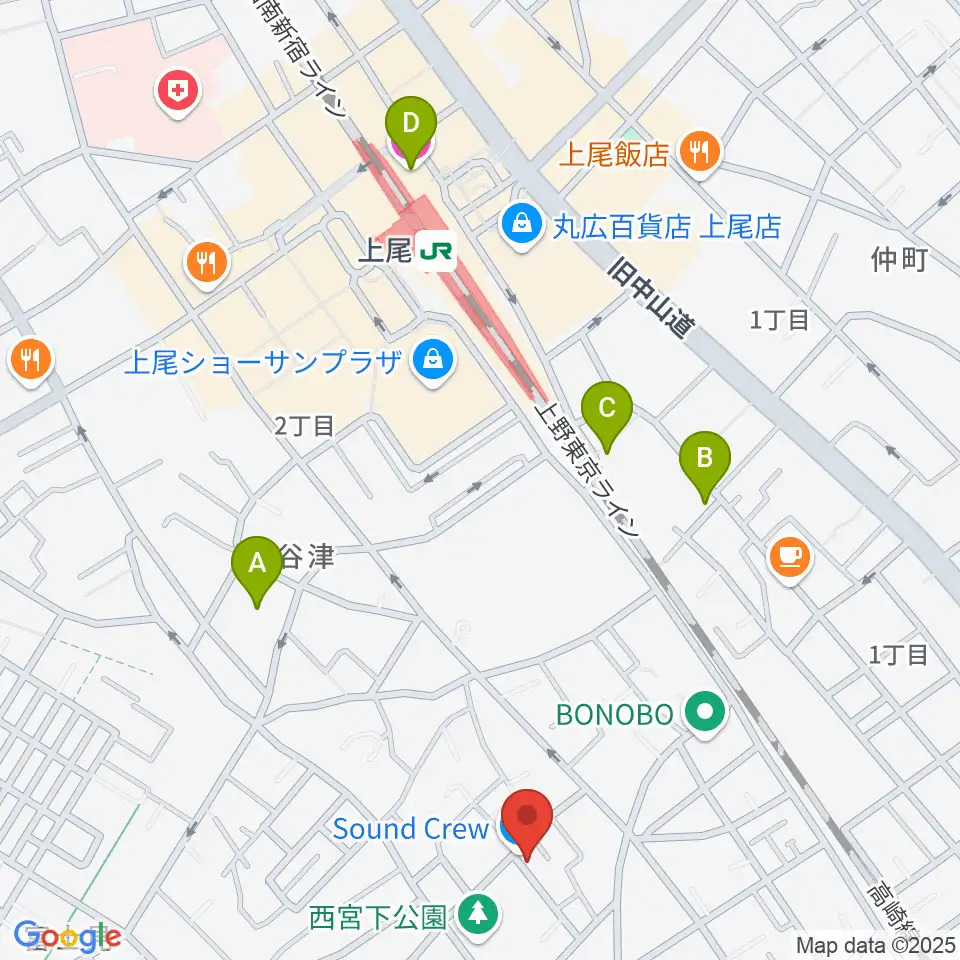 STUDIO SOUND CREW周辺のホテル一覧地図