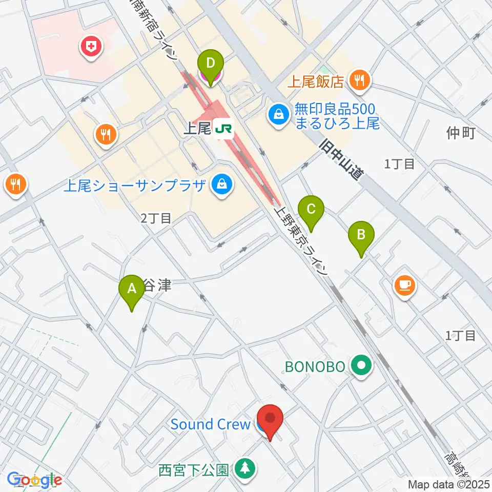 STUDIO SOUND CREW周辺のホテル一覧地図