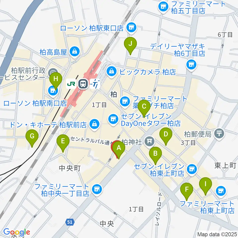 ディスクユニオン柏店周辺のホテル一覧地図