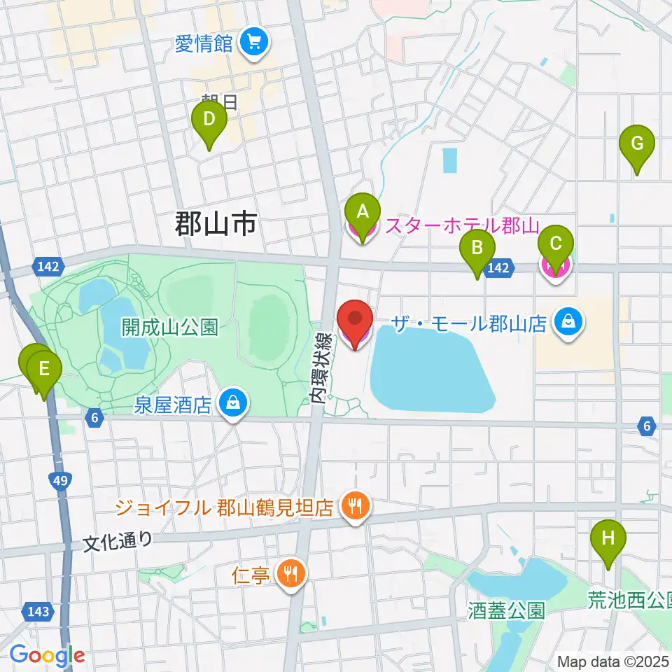 宝来屋 ボンズアリーナ周辺のホテル一覧地図