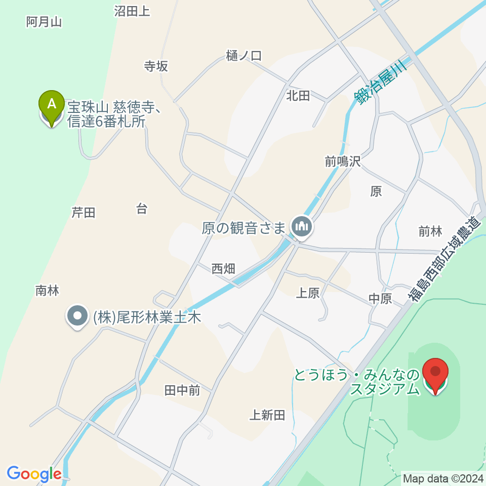 とうほう・みんなのスタジアム周辺のホテル一覧地図