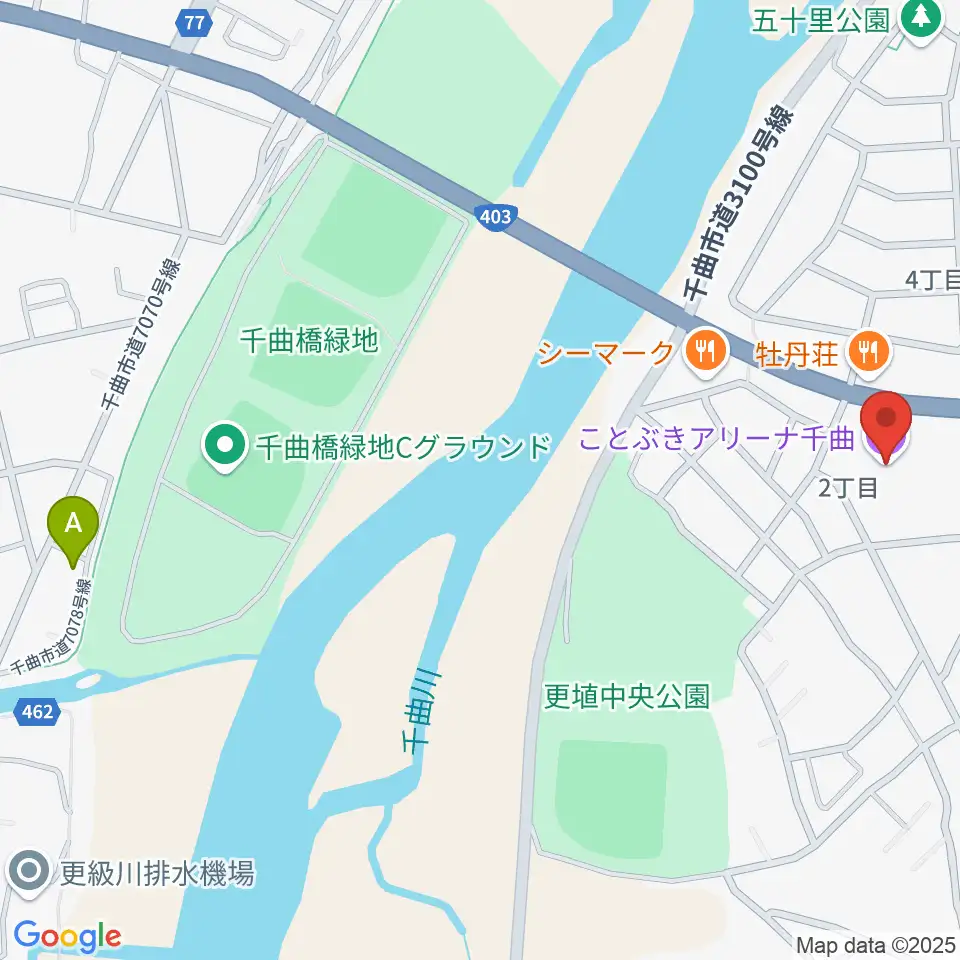 ことぶきアリーナ千曲周辺のホテル一覧地図