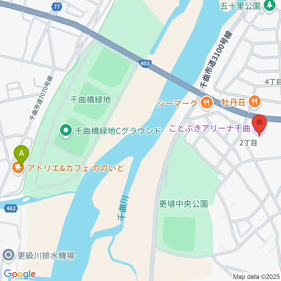 ことぶきアリーナ千曲周辺のホテル一覧地図