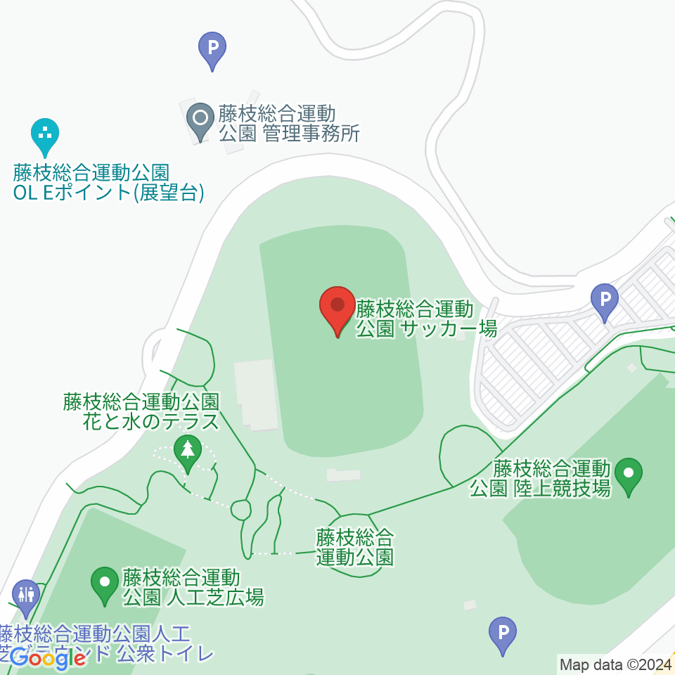 藤枝総合運動公園サッカー場周辺のホテル一覧地図