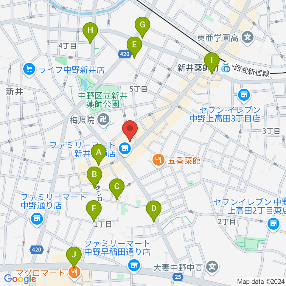 STUDIO LIFE周辺のホテル一覧地図