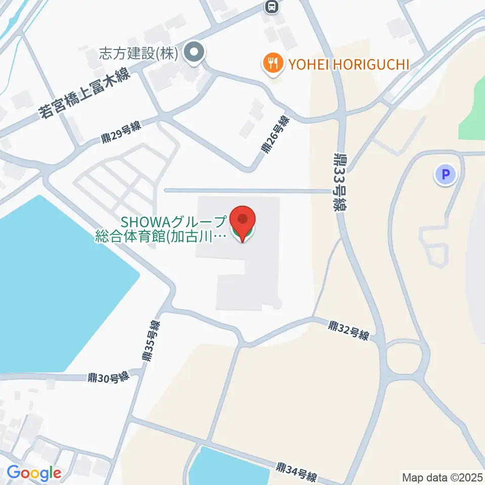 SHOWAグループ総合体育館周辺のホテル一覧地図