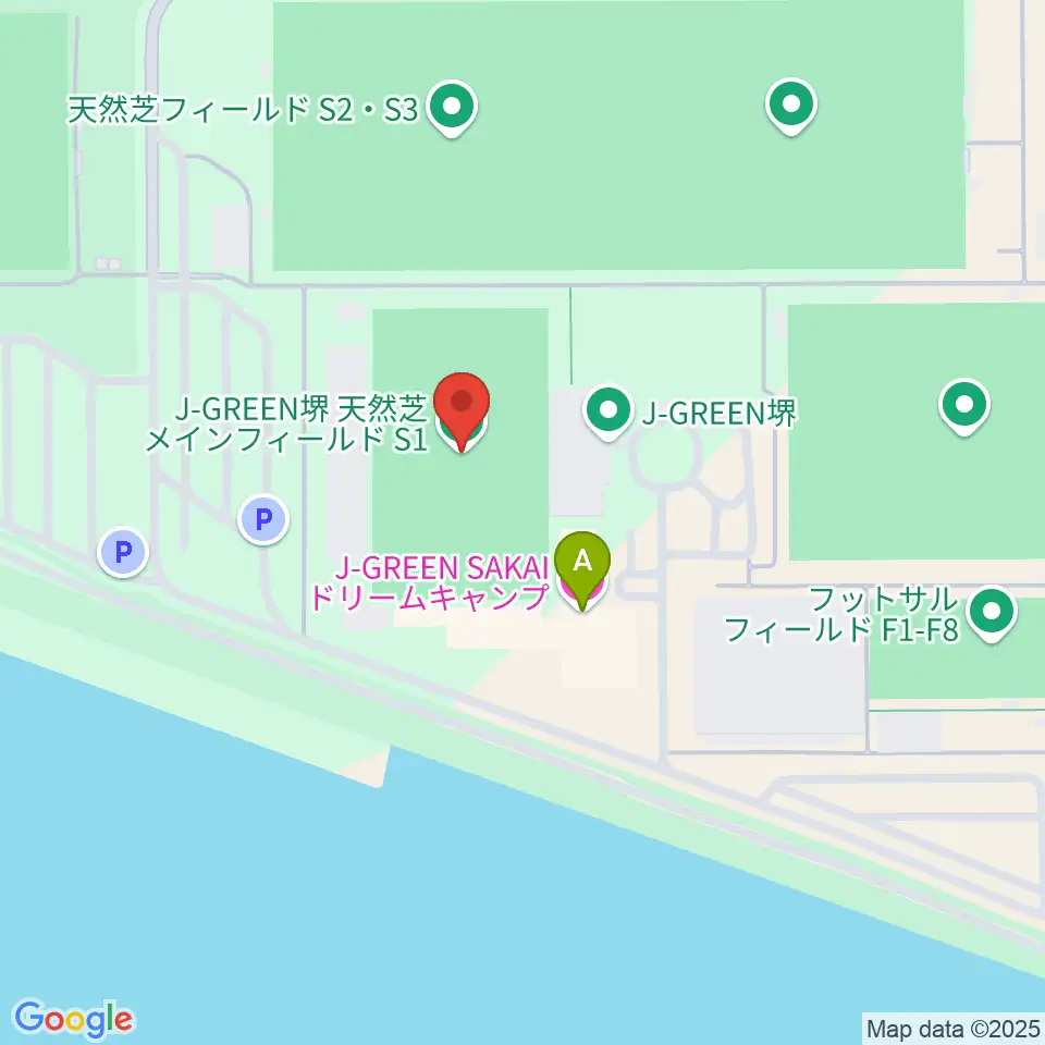 J-GREEN堺メインフィールド周辺のホテル一覧地図