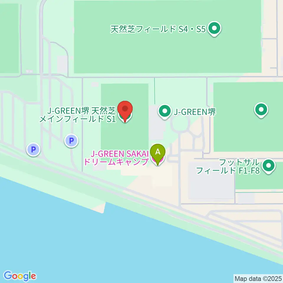 J-GREEN堺メインフィールド周辺のホテル一覧地図