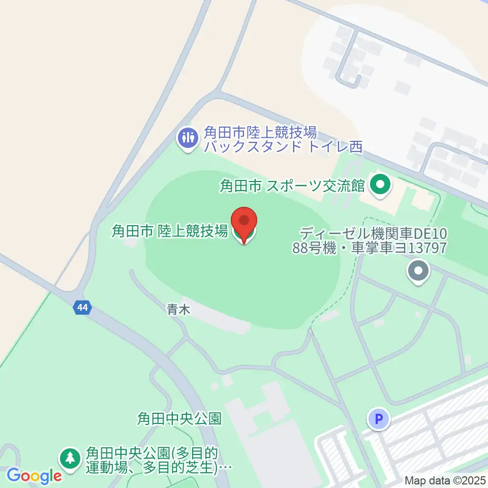 角田市陸上競技場周辺のホテル一覧地図