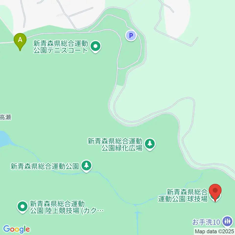 新青森県総合運動公園球技場周辺のホテル一覧地図