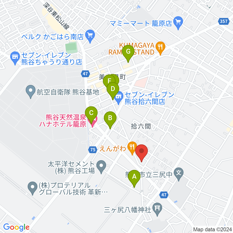 BROWN BUNNY STUDIO周辺のホテル一覧地図