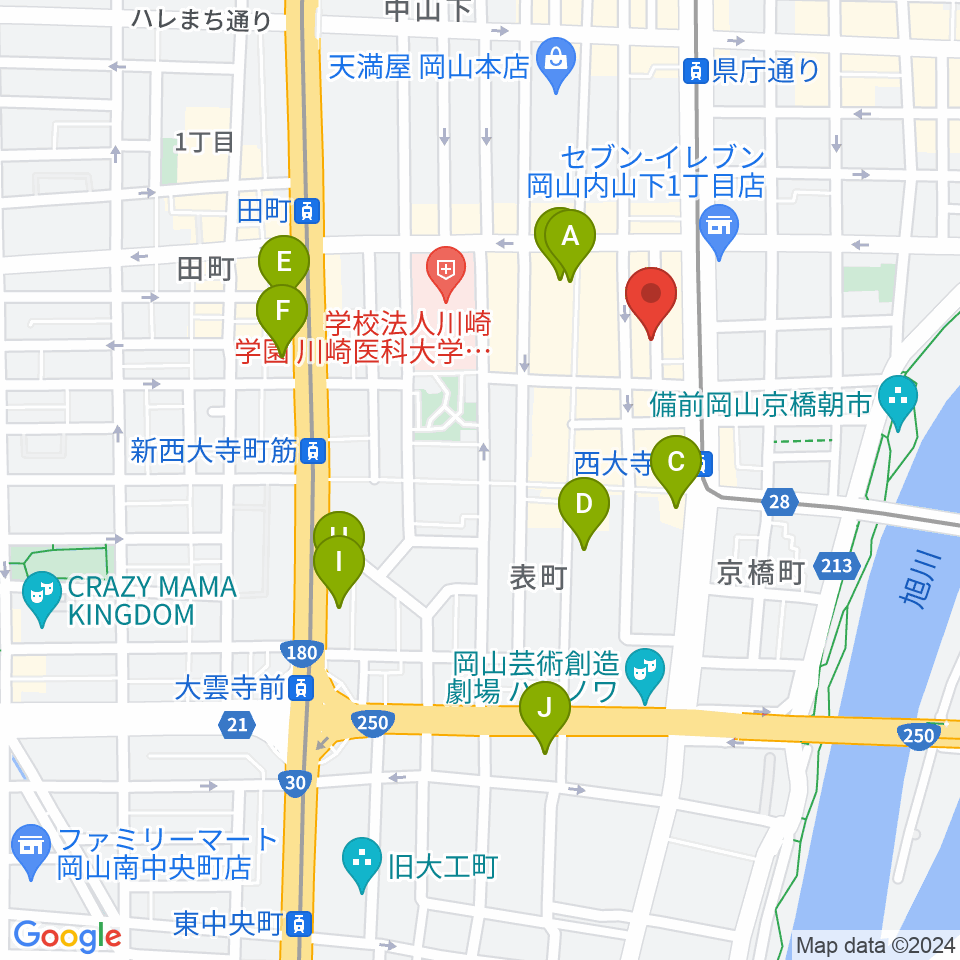 ジャズ喫茶JORDAN周辺のホテル一覧地図