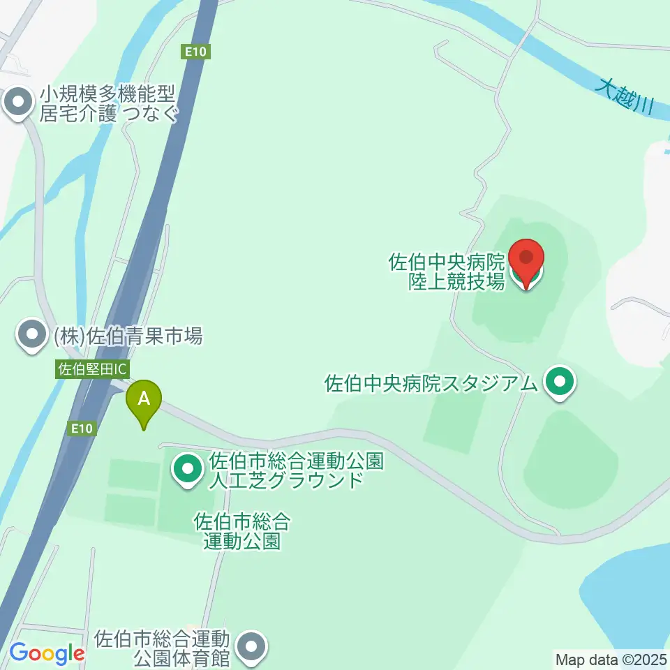 佐伯中央病院陸上競技場周辺のホテル一覧地図