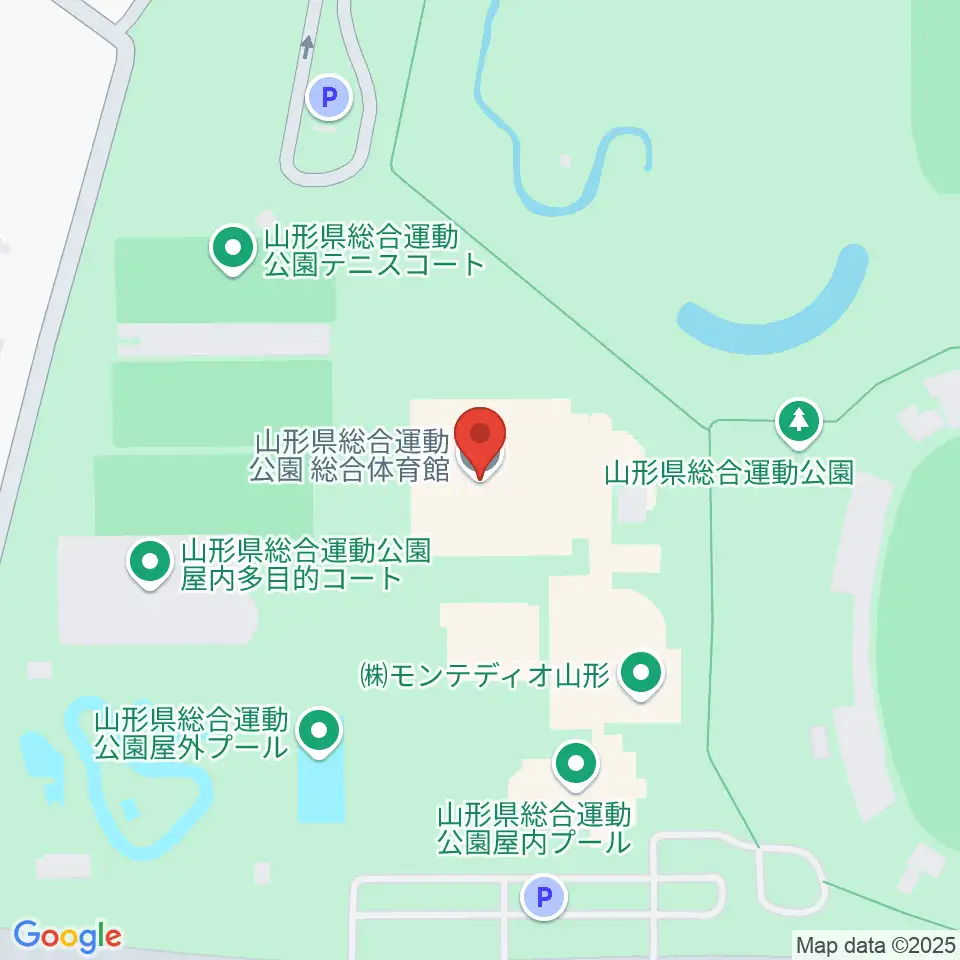 山形県総合運動公園 総合体育館周辺のホテル一覧地図
