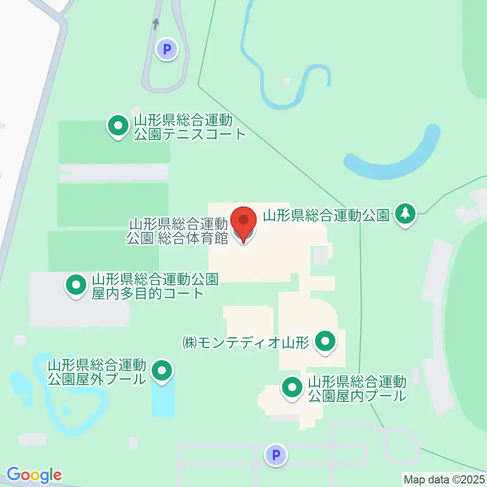 山形県総合運動公園 総合体育館周辺のホテル一覧地図