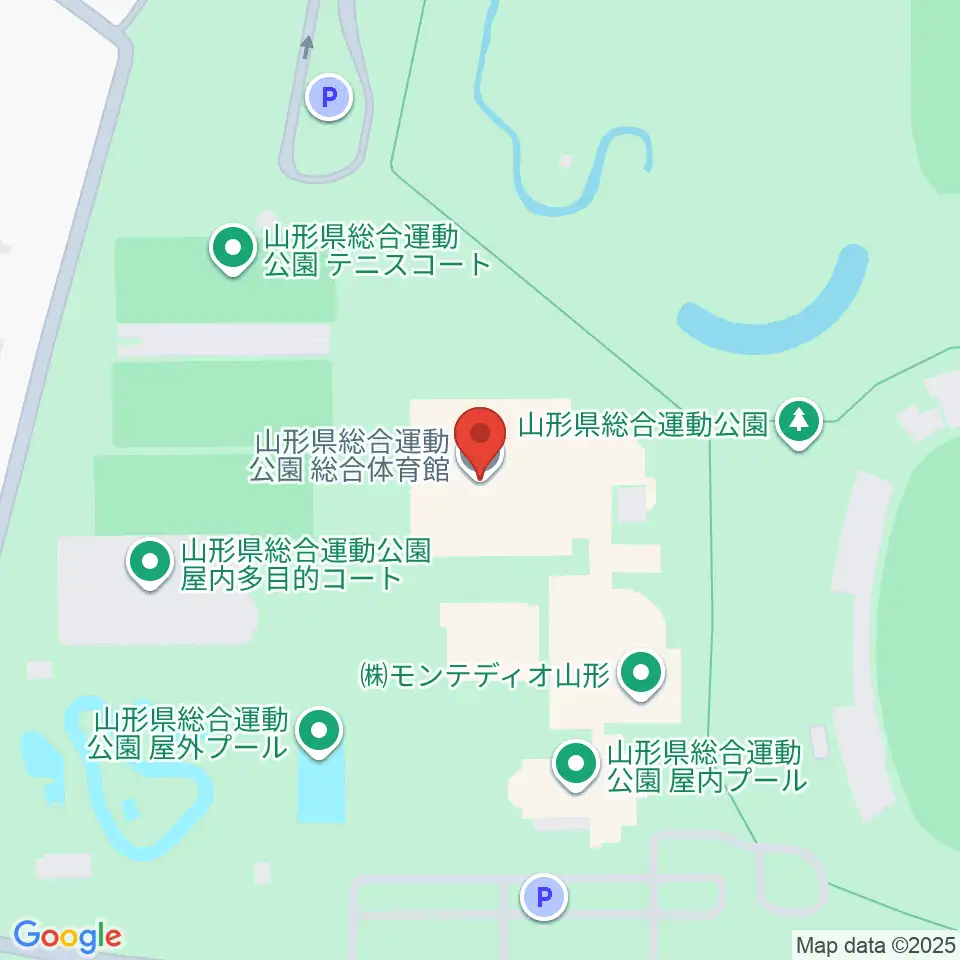 山形県総合運動公園 総合体育館周辺のホテル一覧地図