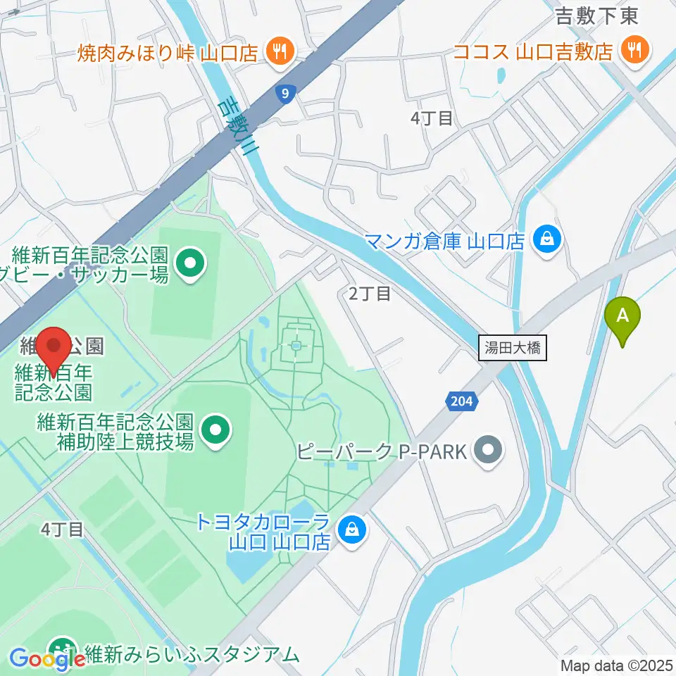 維新大晃アリーナ周辺のホテル一覧地図