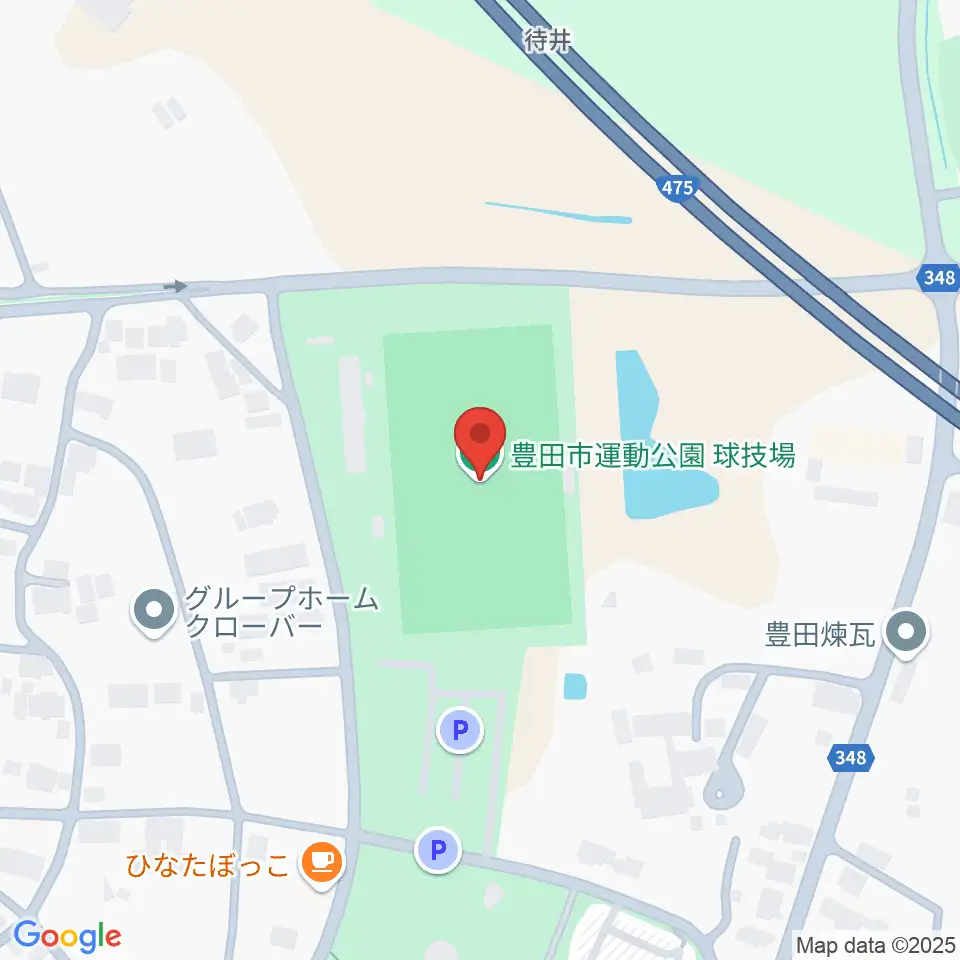 豊田市運動公園球技場周辺のホテル一覧地図