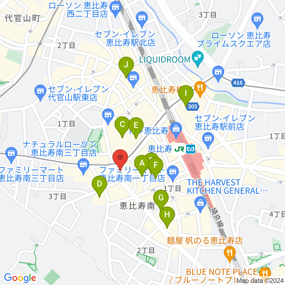 スマイルヴォイス恵比寿校周辺のホテル一覧地図