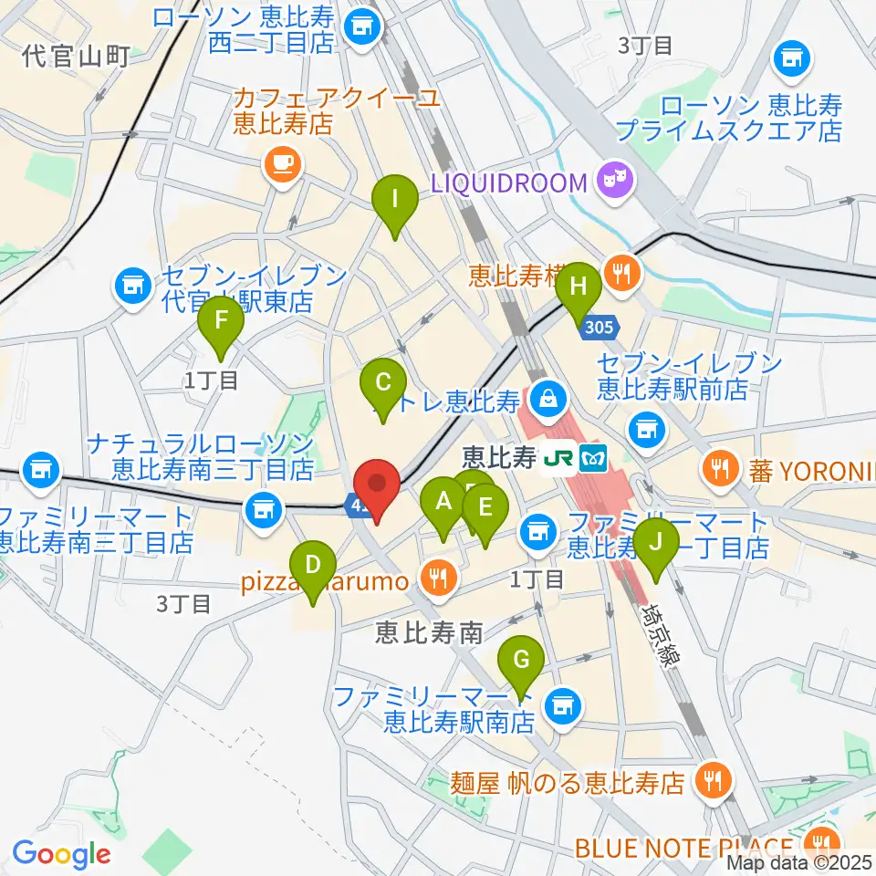 スマイルヴォイス恵比寿校周辺のホテル一覧地図