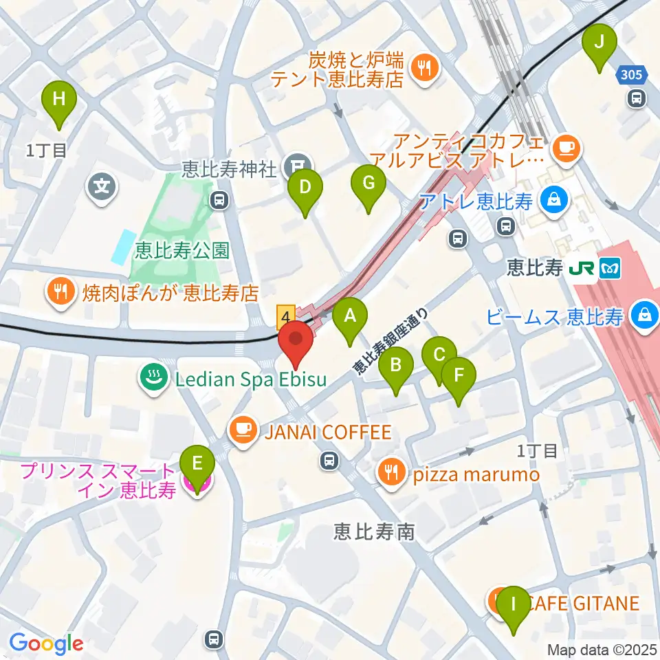 スマイルヴォイス恵比寿校周辺のホテル一覧地図