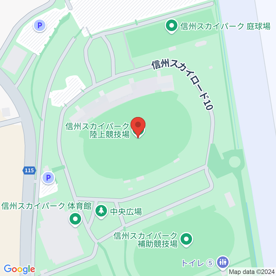 松本平広域公園 陸上競技場周辺のホテル一覧地図