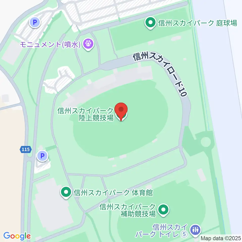 松本平広域公園 陸上競技場周辺のホテル一覧地図