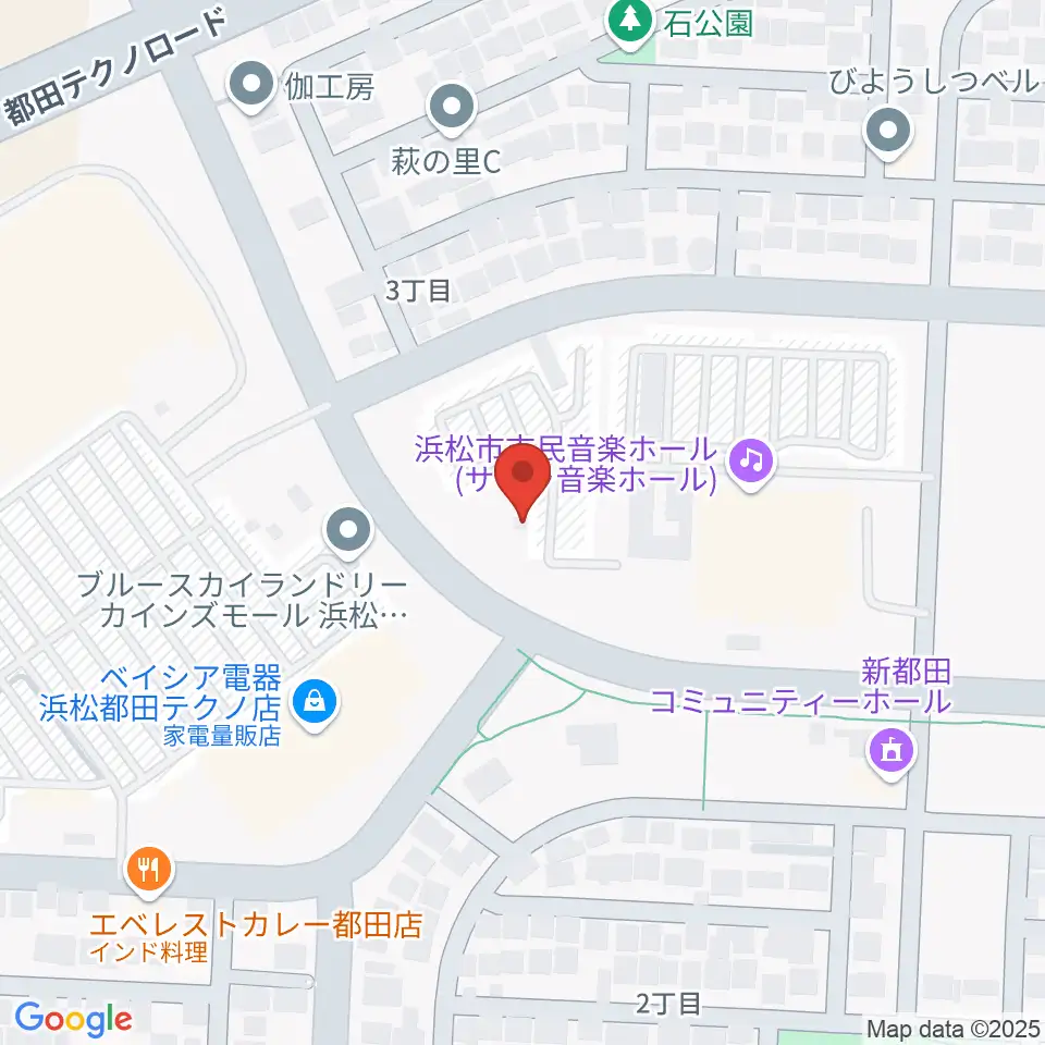 サーラ音楽ホール周辺のホテル一覧地図