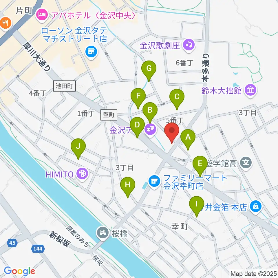 道草カフェ・アルプ周辺のホテル一覧地図
