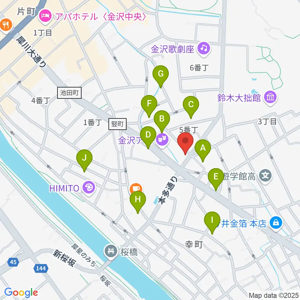 道草カフェ・アルプ周辺のホテル一覧地図
