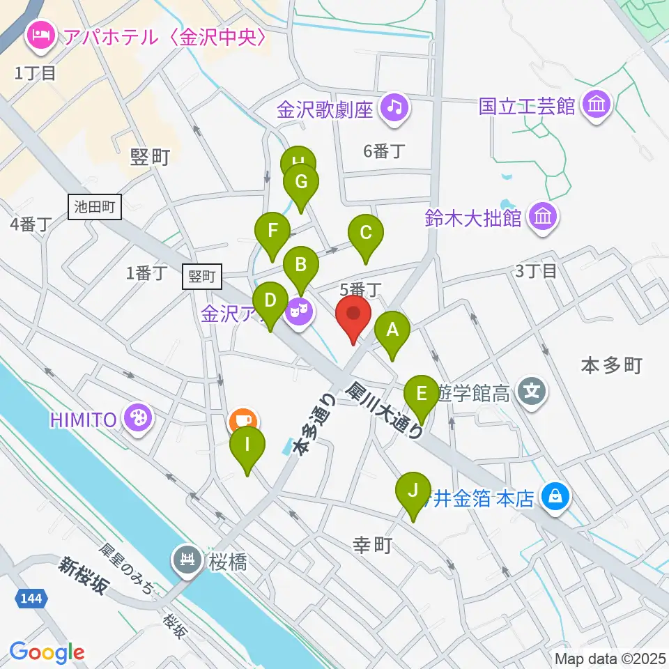 道草カフェ・アルプ周辺のホテル一覧地図