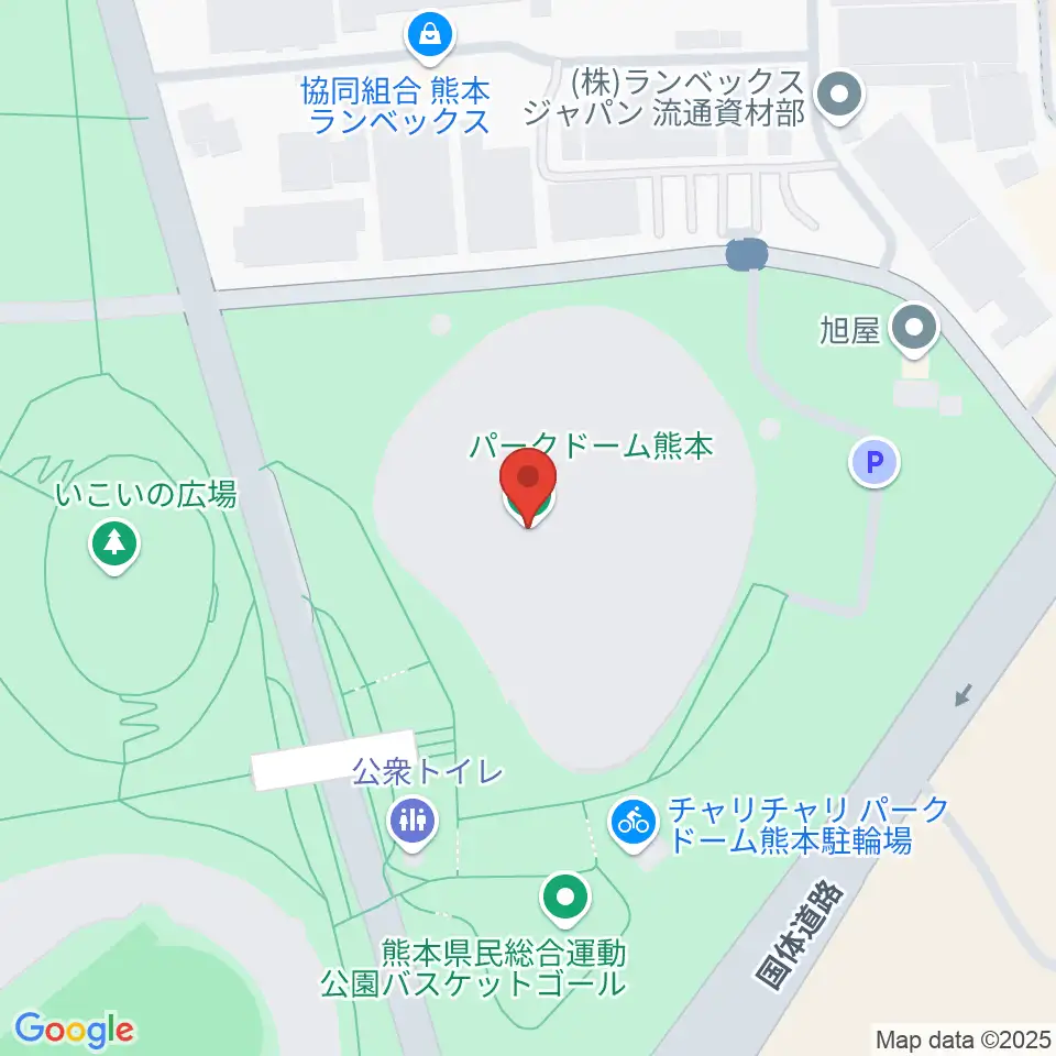 パークドーム熊本周辺のホテル一覧地図