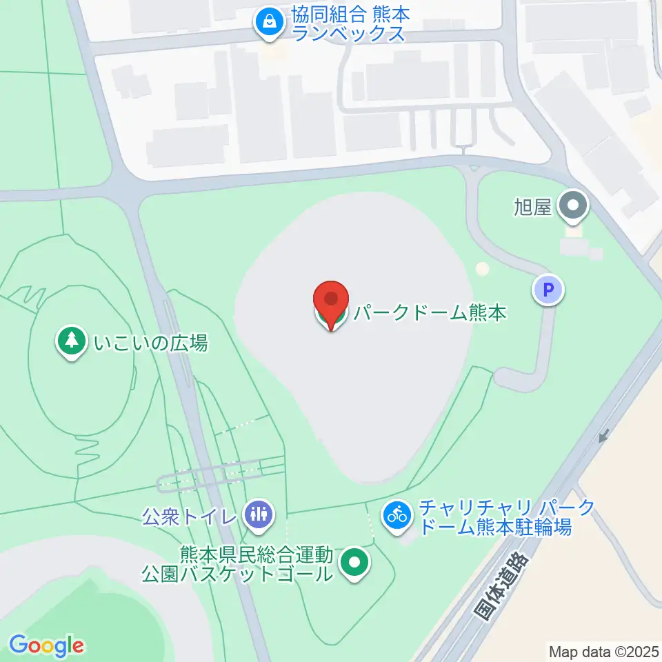 パークドーム熊本周辺のホテル一覧地図