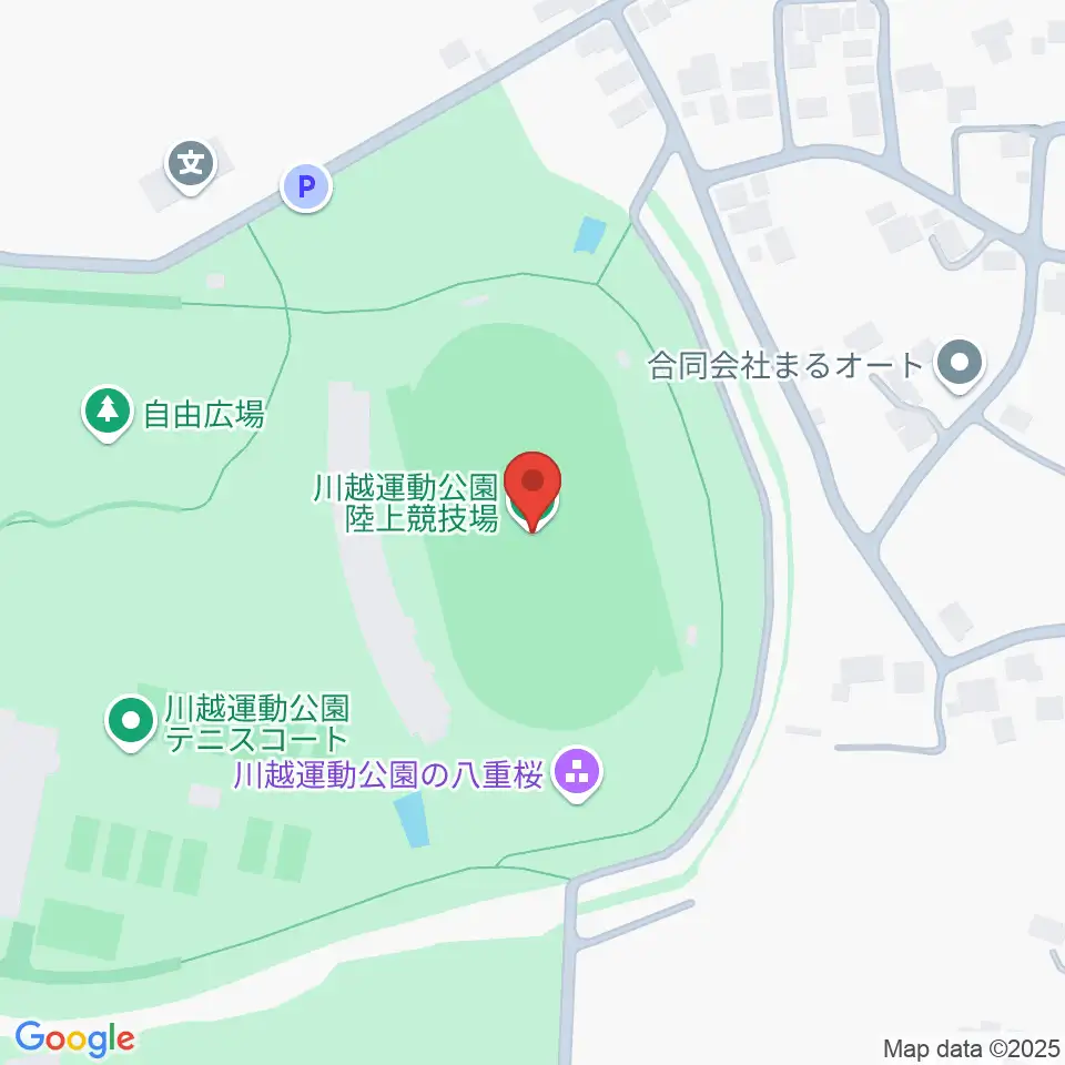 川越運動公園陸上競技場周辺のホテル一覧地図