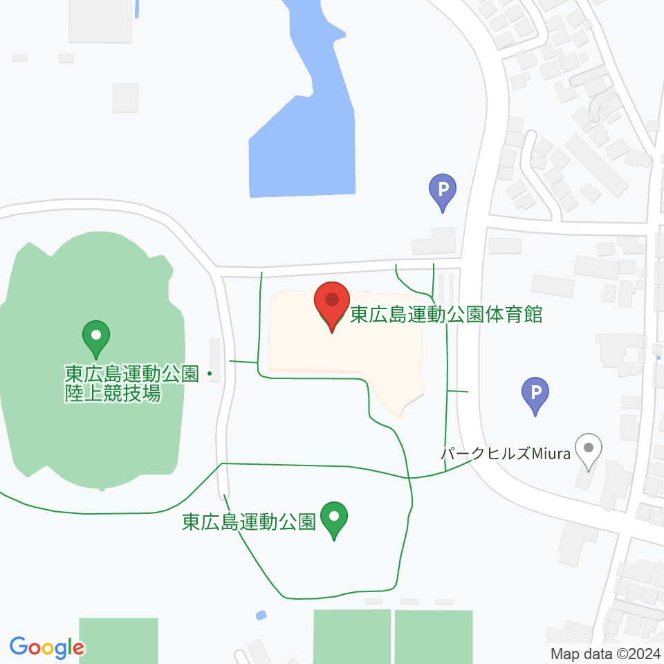 東広島運動公園体育館周辺のホテル一覧地図