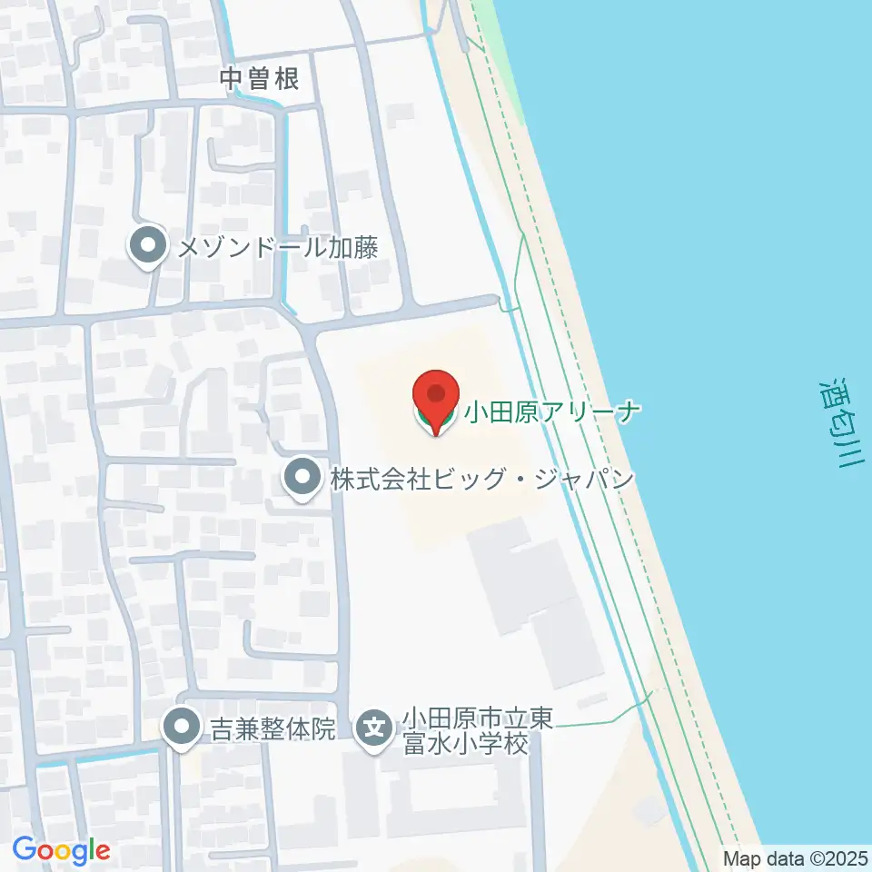 小田原アリーナ周辺のホテル一覧地図