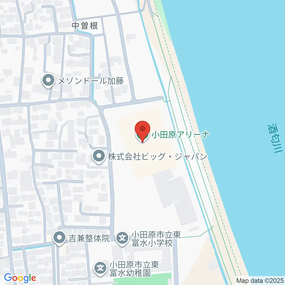 小田原アリーナ周辺のホテル一覧地図