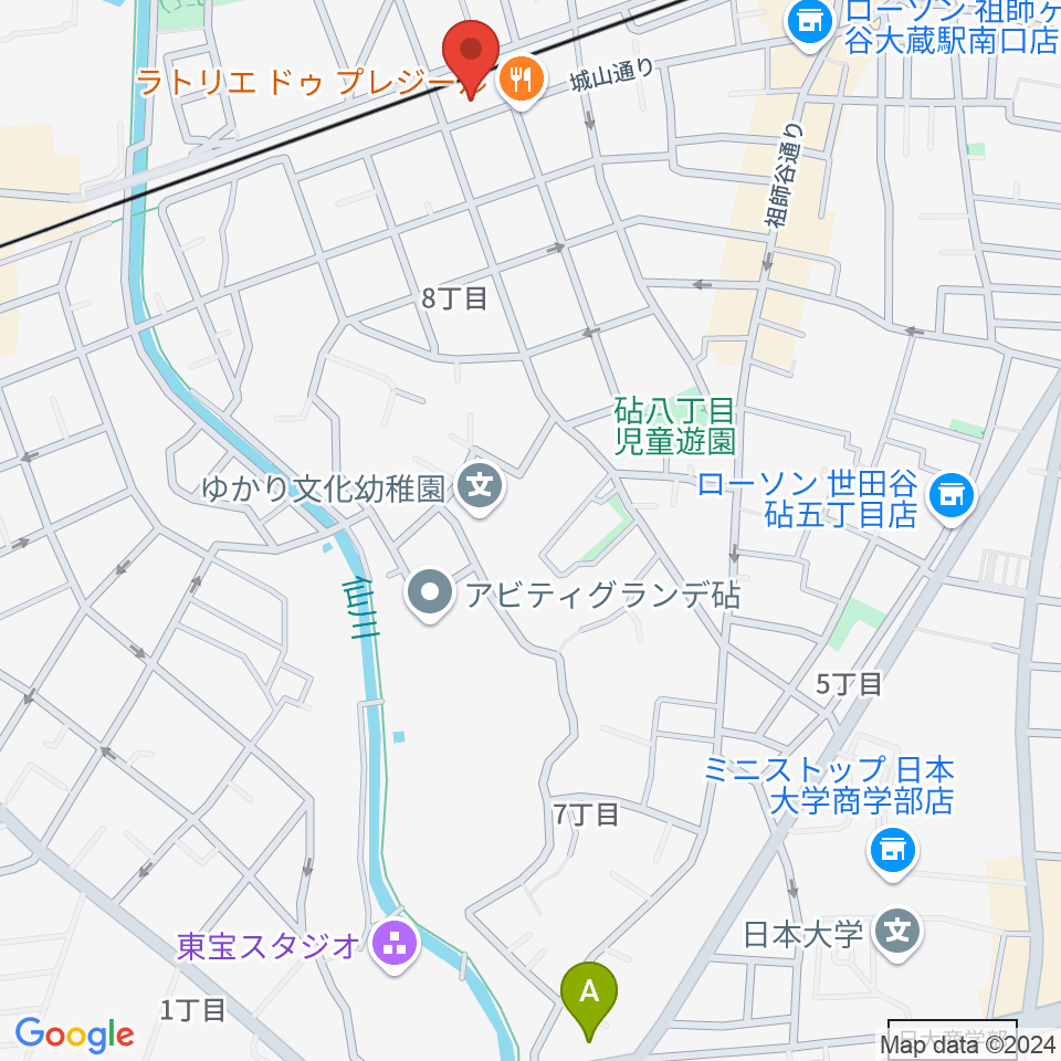 アブリールスタジオ周辺のホテル一覧地図