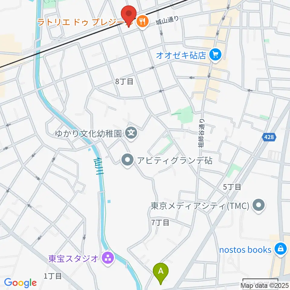 アブリールスタジオ周辺のホテル一覧地図