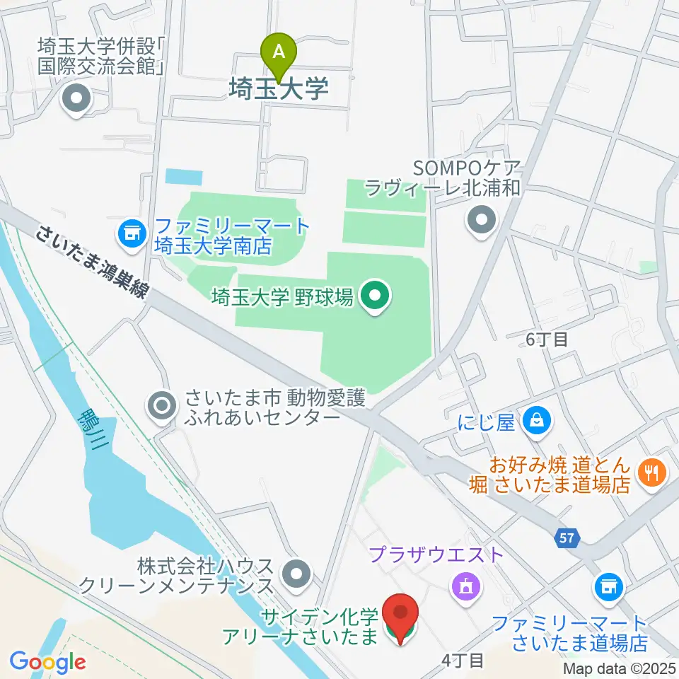 サイデン化学アリーナさいたま周辺のホテル一覧地図